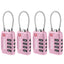 TSA Suitcase Locks 4-Dial Security Travel Combination Padlock