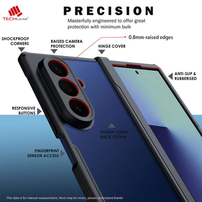 [Fusion Armour] Samsung Galaxy Z Fold 7 Premium Fusion Tough Rugged Screen Protector & Hinge Case