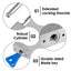 Sharkbyte [Never Rust] Long Shackle Heavy Duty Waterproof Outdoor Padlock with 4 Keys [40mm / 50mm] 100% Stainless Steel Hardened Body & Mechanism, Weatherproof Lock, Anti-Corrosion for Locker, Shed, Garage, Gym etc