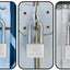 Sharkbyte [Never Rust] Long Shackle Heavy Duty Waterproof Outdoor Padlock with 4 Keys [40mm / 50mm] 100% Stainless Steel Hardened Body & Mechanism, Weatherproof Lock, Anti-Corrosion for Locker, Shed, Garage, Gym etc