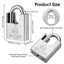 Sharkbyte [Never Rust] Concealed Shackle Heavy Duty Waterproof Outdoor Padlock with 4 Keys [50mm / 60mm] 100% Stainless Steel Hardened Body & Mechanism, Weatherproof Lock, Anti-Corrosion for Container, Locker, Shed, Warehouse, Garage, Gate etc