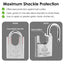 Sharkbyte [Never Rust] Concealed Shackle Heavy Duty Waterproof Outdoor Padlock with 4 Keys [50mm / 60mm] 100% Stainless Steel Hardened Body & Mechanism, Weatherproof Lock, Anti-Corrosion for Container, Locker, Shed, Warehouse, Garage, Gate etc