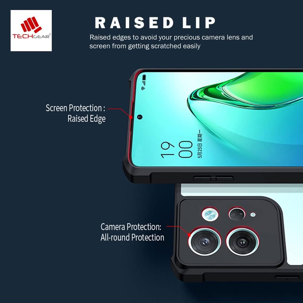 [Fusion Armour Case] Premium Hybrid Tough Heavy Duty, Clear Back, Bumper Case for Xiaomi Redmi Note 12 5G