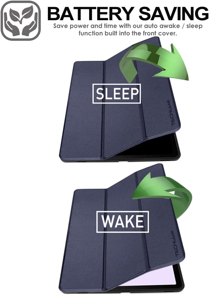 [Smart Case] Slim Stand Cover with Auto Sleep/Wake for Samsung Galaxy Tab S9 Ultra (SM-X910, SM-X916 Series)
