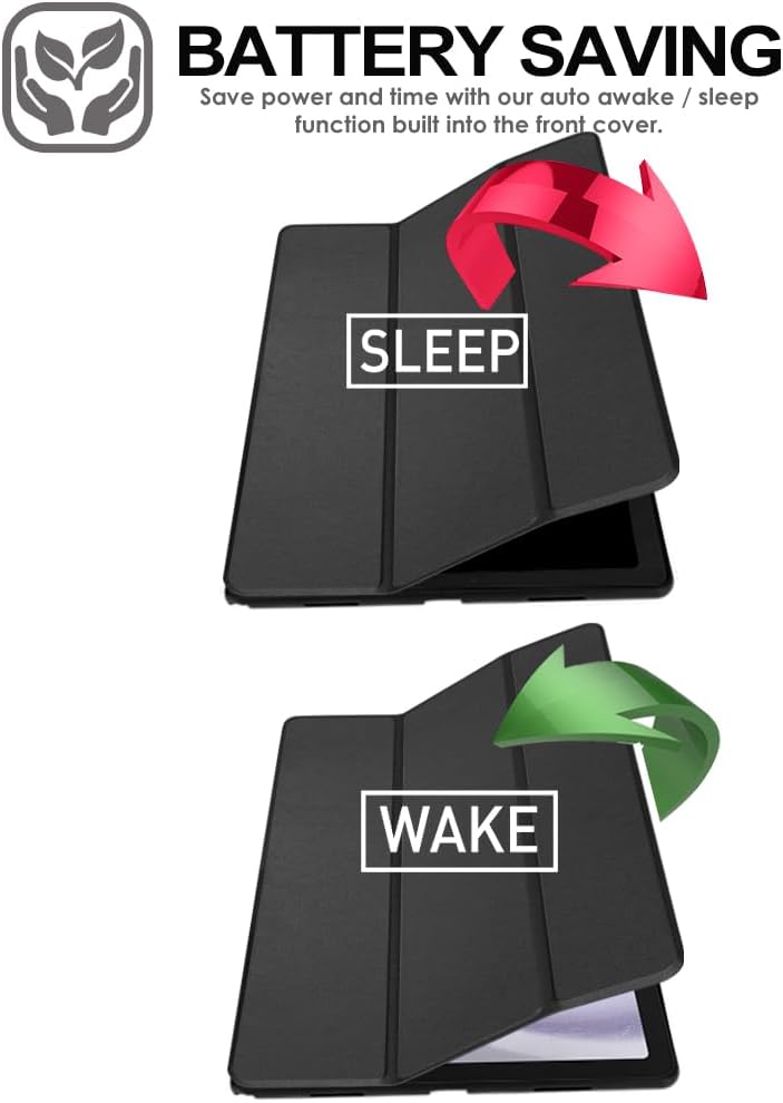 [Smart Case] Slim Stand Cover with Auto Sleep/Wake foR Samsung Galaxy Tab A9 Plus 11" 2023 (SM-X210 / SM-X215)