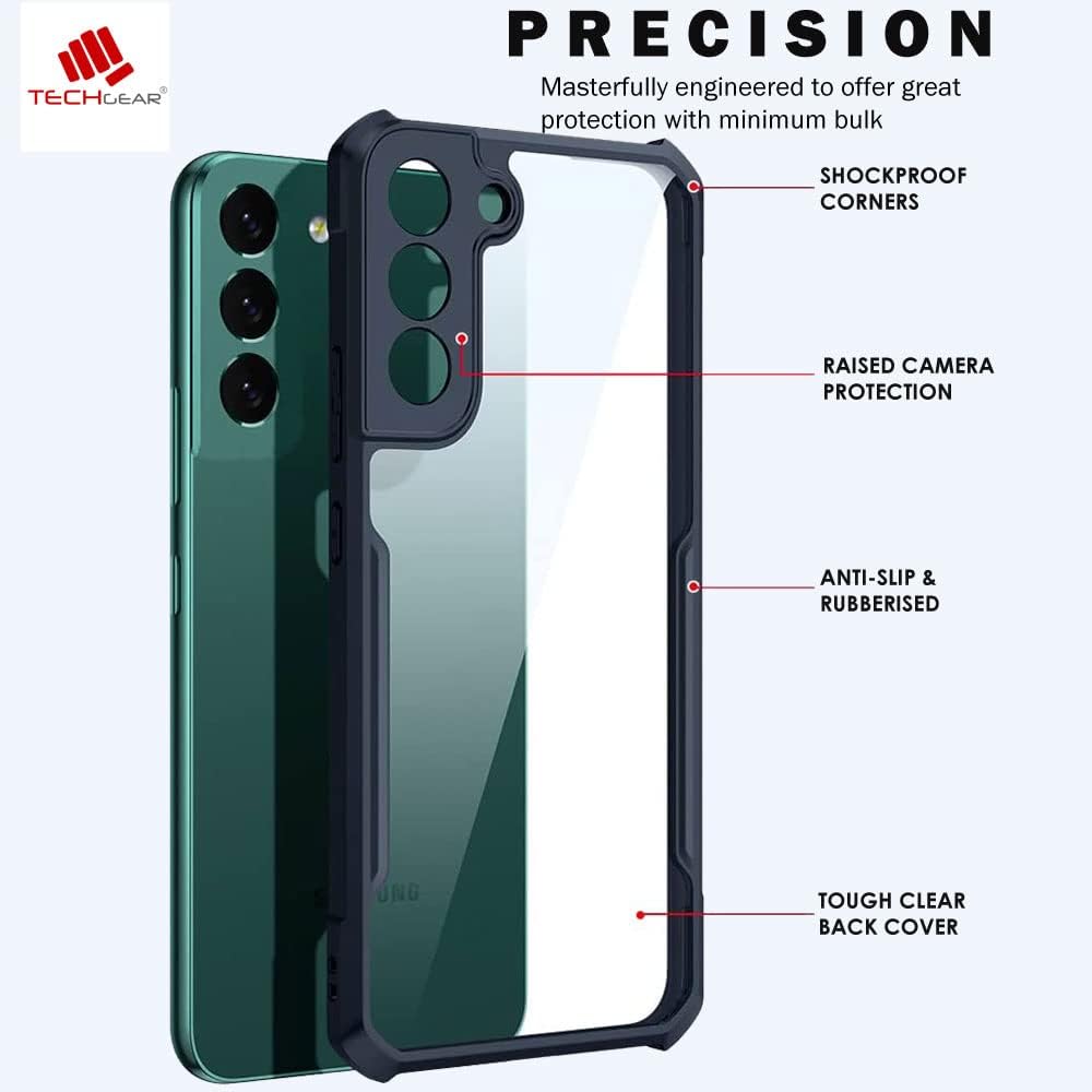 [Fusion Armour] Premium Hybrid Tough Rugged Protective Bumper Case Heavy Duty Protection with Clear Back For Samsung Galaxy S24 5G