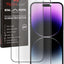 iPhone 14 Pro Anti Glare, Matte Full Coverage 3D Tempered Glass Screen Protectors