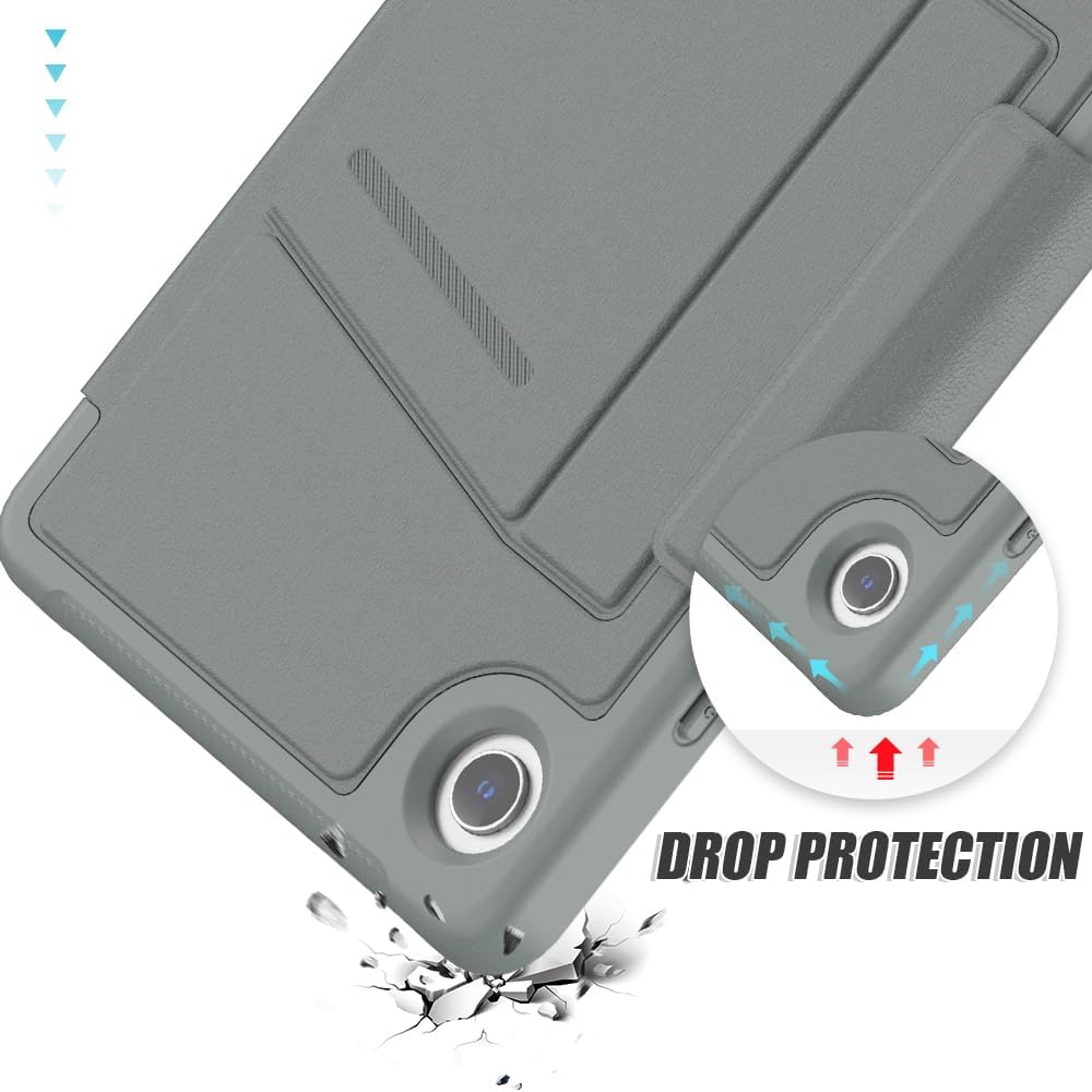 [Enduro Case] Tough Strong Magnetic & Flip Case [Auto Sleep/Wake] Cover with Multi-Angle Stand & Card Slot For Samsung Tab A9 8.7" (SM-X110 / X115)