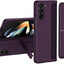 Samsung Galaxy Z Fold 5 Phone Case, [Interchangeable S-Pen Holder / Kickstand] [Front Screen Frame] Ultra-thin Hard PC Bumper Full Protective Cover