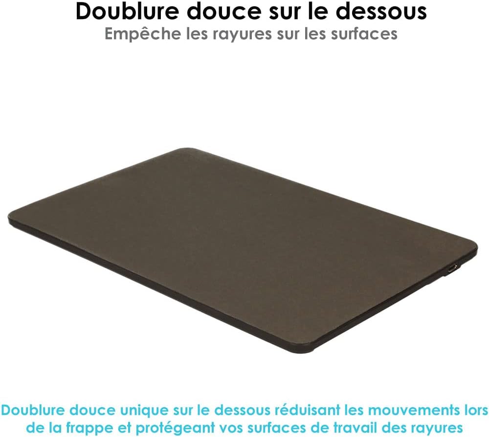 [Active Strike Pro] French AZERTY Slim Bluetooth Wireless Keyboard with Mouse Touchpad