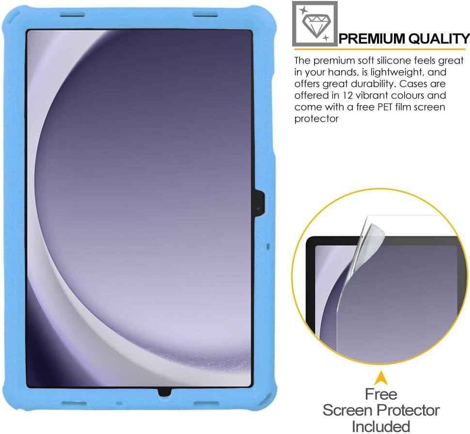 [Bumper Case] Shockproof Soft Easy Grip Case for Samsung Galaxy Tab A9 Plus 11" 2023 (SM-X210 / SM-X215 / SM-X219)