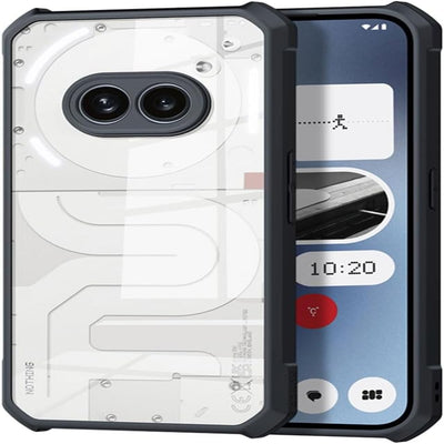 [Fusion Armour Case] Premium Hybrid Tough Heavy Duty, Clear Back, Bumper Case for Nothing Phone 2a