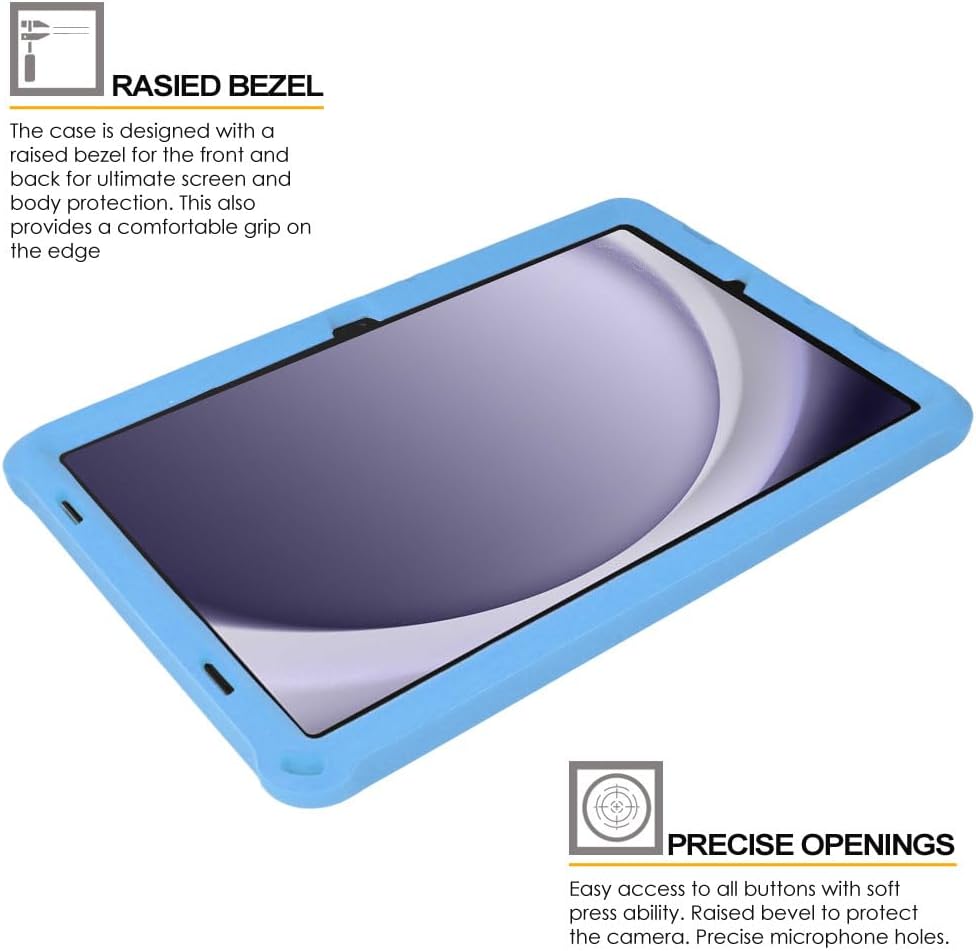 [Bumper Case] Shockproof Soft Easy Grip Case for Samsung Galaxy Tab A9 Plus 11" 2023 (SM-X210 / SM-X215 / SM-X219)