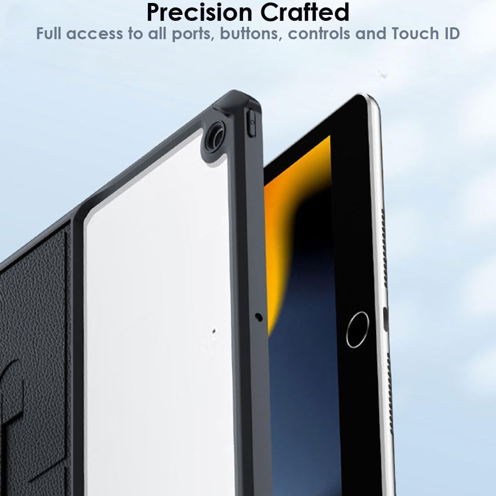 [Fusion Armour] Premium Slim Hybrid Tough Rugged Protective Bumper Case With Stand for Apple iPad 10.2" 2021/2020/2019 (7th / 8th / 9th Generation)