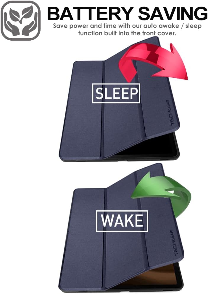 [Smart Case] Slim Stand Cover with Auto Sleep/Wake for Samsung Galaxy Tab S9 FE Plus 12.4" (SM-X610 / SM-X616)