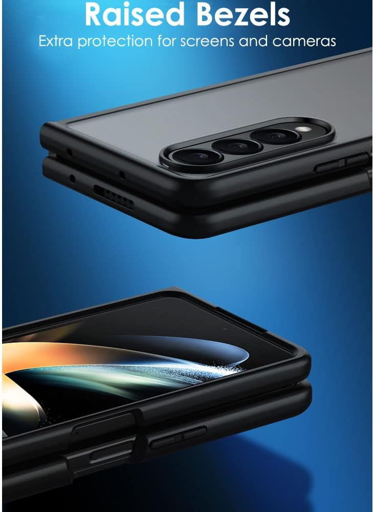 Samsung Galaxy Z Fold 4 Tough Case [Fusion FX] Premium Hybrid Tough Rugged Protective Bumper Case Heavy Duty Protection with Matte Back