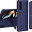 Samsung Galaxy Z Fold 5 Phone Case, [Interchangeable S-Pen Holder / Kickstand] [Front Screen Frame] Ultra-thin Hard PC Bumper Full Protective Cover