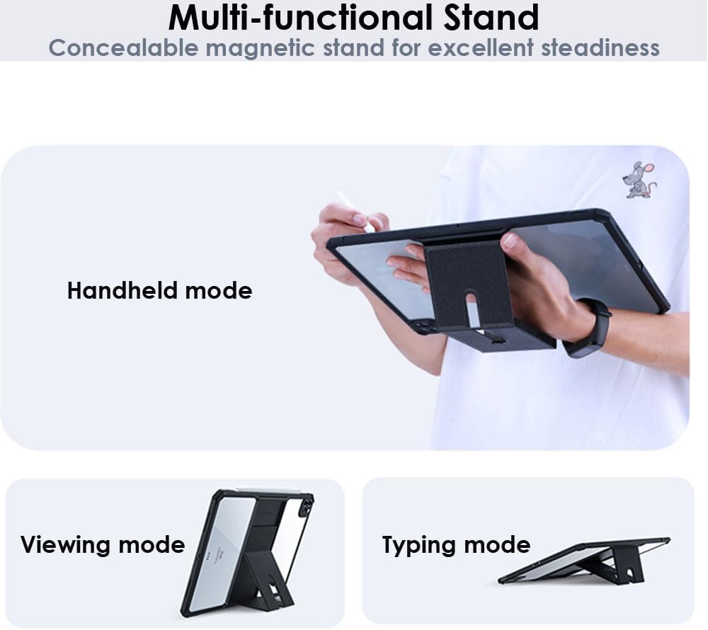 [Fusion Armour] Premium Slim Hybrid Tough Rugged Protective Bumper Case With Stand for Apple iPad Pro 12.9 2022/2021 (6th / 5th Generation)