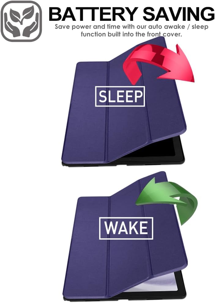 [Smart Case] Slim Stand Cover with Auto Sleep/Wake foR Samsung Galaxy Tab A9 Plus 11" 2023 (SM-X210 / SM-X215)