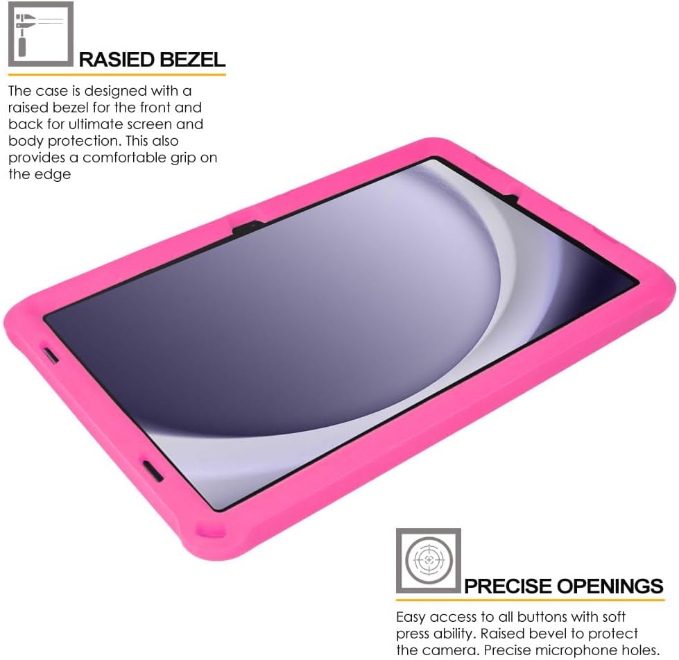 [Bumper Case] Shockproof Soft Easy Grip Case for Samsung Galaxy Tab A9 Plus 11" 2023 (SM-X210 / SM-X215 / SM-X219)