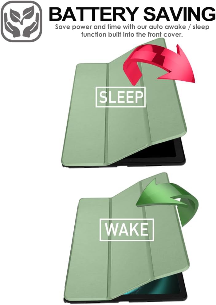 [Smart Case] Slim Stand Cover with Auto Sleep/Wake for Samsung Galaxy Tab S9 FE Plus 12.4" (SM-X610 / SM-X616)
