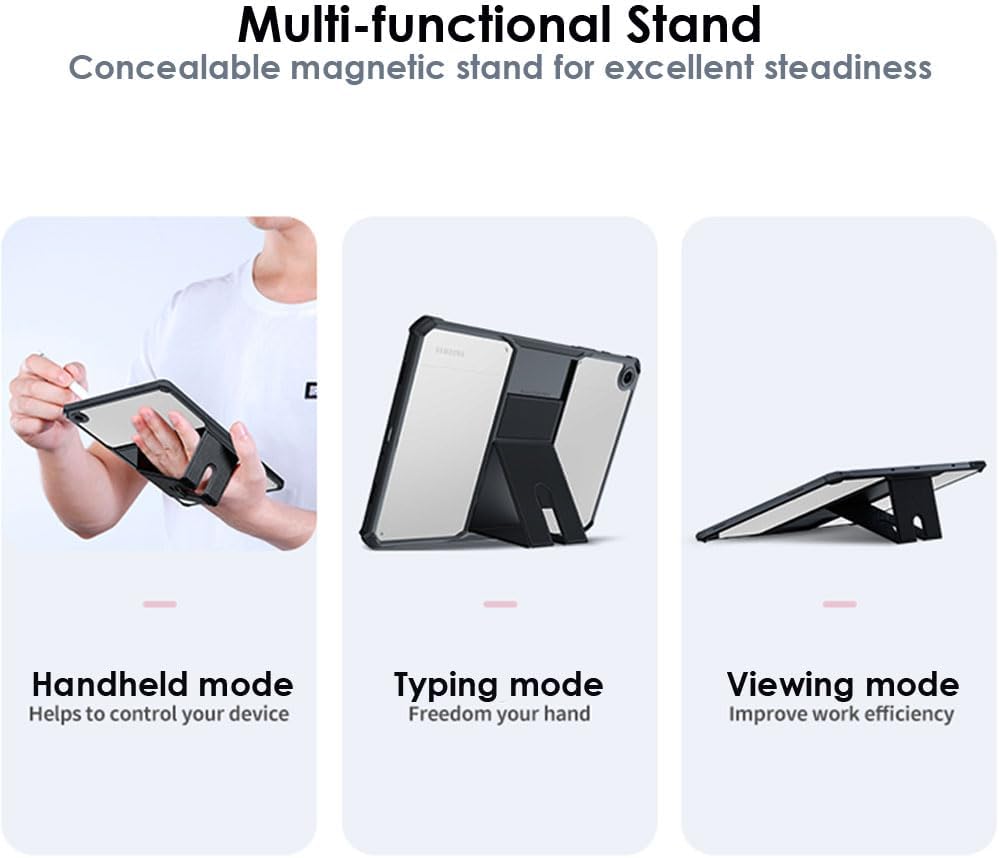 [Fusion Armour] Premium Slim Hybrid Tough Rugged Protective Bumper Case With Stand for Samsung Galaxy Tab A9 Plus 11" 2023 (SM-X210 / SM-X215)