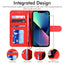 [Wallet Case] Protective Cover with Cash & Card Holder, Stand and Wrist Strap For Apple iPhone 15 Plus