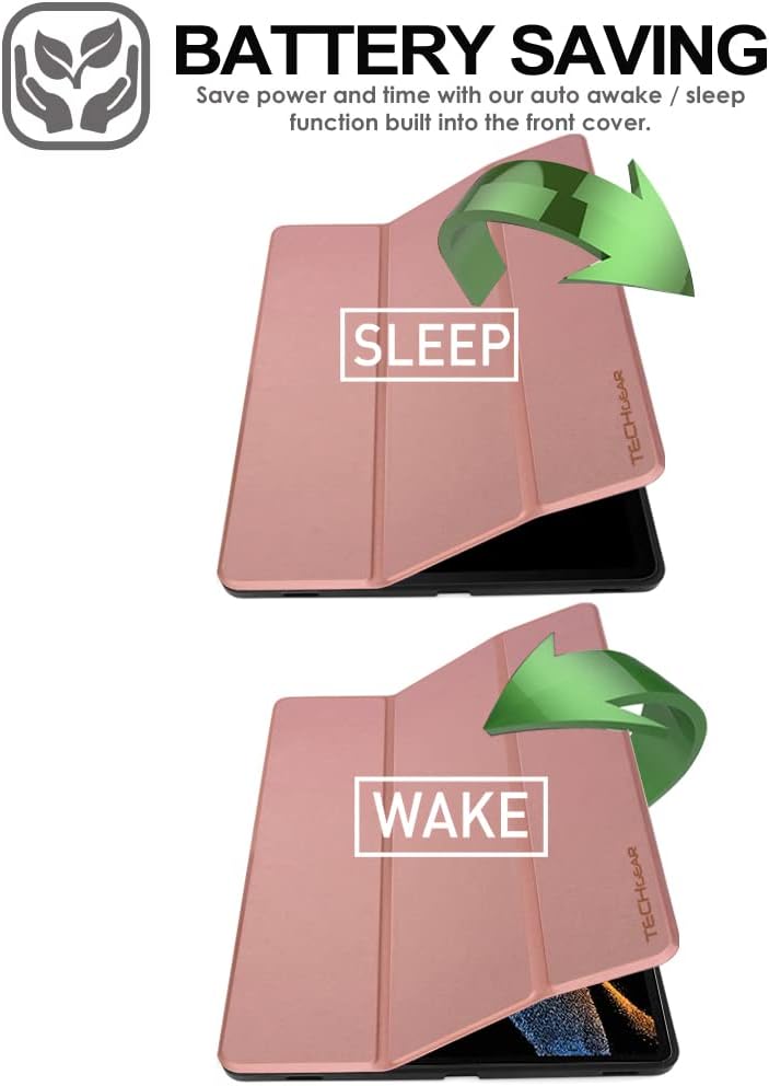 [Smart Case] Slim Stand Cover with Auto Sleep/Wake for Samsung Galaxy Tab S9 Ultra (SM-X910, SM-X916 Series)