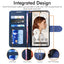 [Wallet Case] Protective Cover with Cash & Card Holder, Stand and Wrist Strap For Google Pixel 8 5G