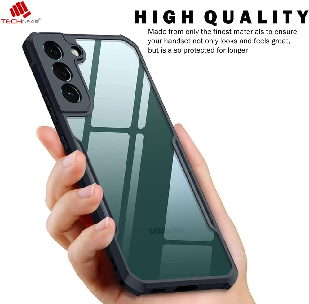 [Fusion Armour] Premium Hybrid Tough Rugged Protective Bumper Case Heavy Duty Protection with Clear Back For Samsung Galaxy S24 5G