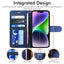[Wallet Case] Protective Cover with Cash & Card Holder, Stand and Wrist Strap For Apple iPhone 15