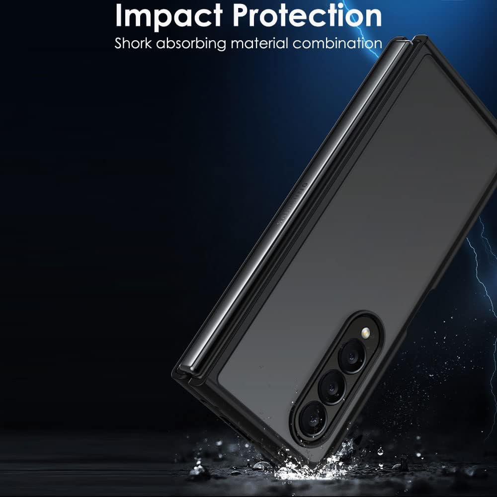 Samsung Galaxy Z Fold 4 Tough Case [Fusion FX] Premium Hybrid Tough Rugged Protective Bumper Case Heavy Duty Protection with Matte Back