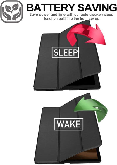 [Smart Case] Slim Stand Cover with Auto Sleep/Wake for Samsung Galaxy Tab S9 FE Plus 12.4" (SM-X610 / SM-X616)
