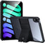 [Fusion Armour] Premium Slim Hybrid Tough Rugged Protective Bumper Case With Stand, Heavy Duty with Clear Back for Apple iPad Mini 6