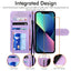 [Wallet Case] Protective Cover with Cash & Card Holder, Stand and Wrist Strap For Apple iPhone 15 Plus