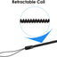 [Stylus Tether] 8" Retractable Spring Coil Strap, Elastic Coil Lanyards, Tether Strings Cord for Stylus Touch Pens/Pencils