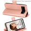 [Wallet Case] Protective Cover with Cash & Card Holder, Stand and Wrist Strap For Google Pixel 8 Pro