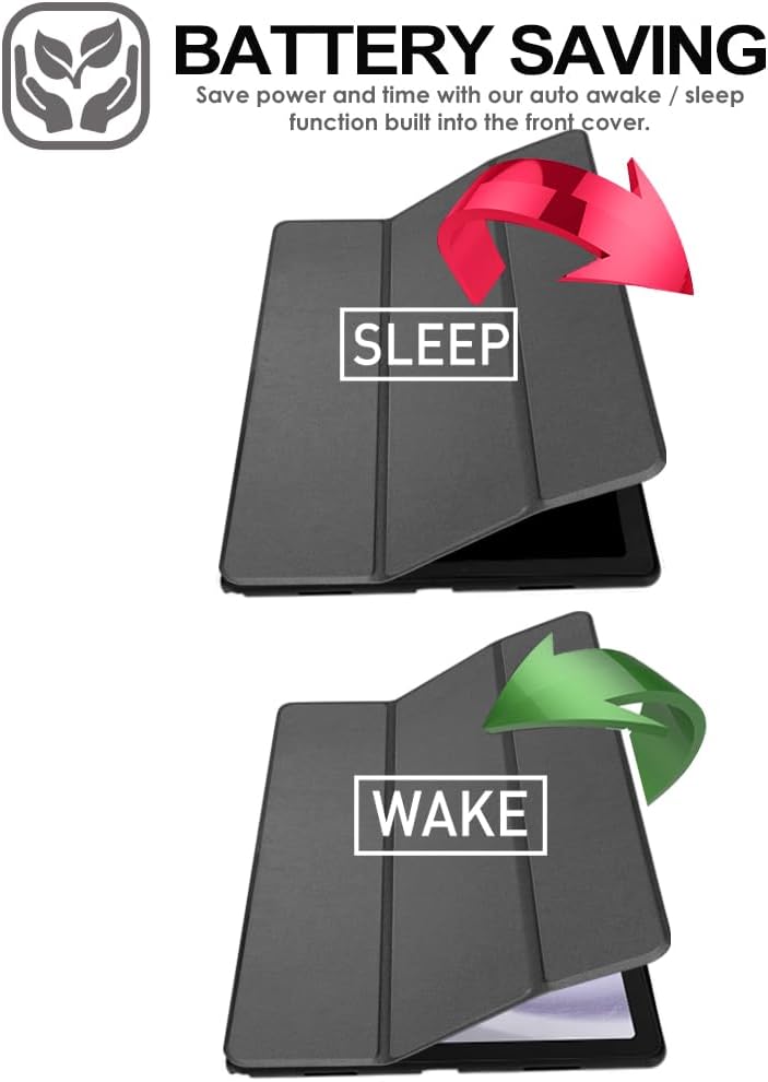 [Smart Case] Slim Stand Cover with Auto Sleep/Wake foR Samsung Galaxy Tab A9 Plus 11" 2023 (SM-X210 / SM-X215)