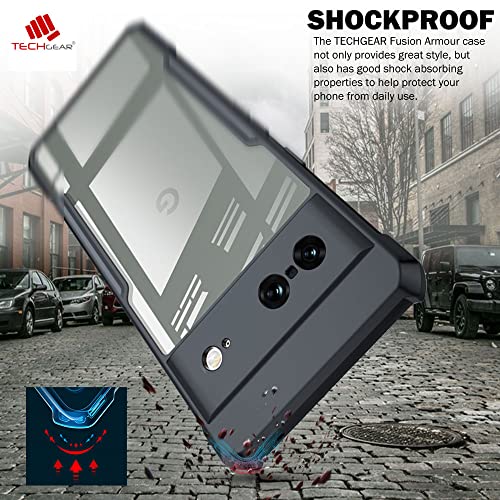 [Fusion Armour Case] Premium Hybrid Tough Heavy Duty, Clear Back, Bumper Case for Google Pixel 8 5G