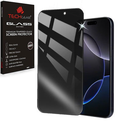 IPhone 16 Pro Max Anti Spy, Privacy Full Coverage 3D Tempered Glass Screen Protectors