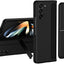 Samsung Galaxy Z Fold 5 Phone Case, [Interchangeable S-Pen Holder / Kickstand] [Front Screen Frame] Ultra-thin Hard PC Bumper Full Protective Cover