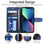[Wallet Case] Protective Cover with Cash & Card Holder, Stand and Wrist Strap For Apple iPhone 15 Plus