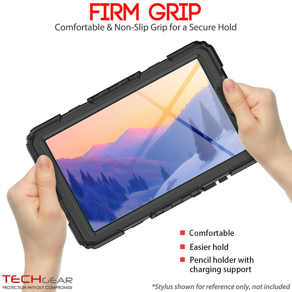 TECHGEAR ArmourSHIELD Case for Samsung Galaxy Tab A11 8.7" (SM-X130/X133/X135) – Tough Rugged Full Body Case with Screen Protector & Kickstand