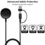 TECHGEAR 2-in-1 Charging Cable Dock for Samsung Galaxy Watch 8 / 8 Classic / 7 / Watch FE / Watch Ultra / 6 / 6 Classic / 5 / 5 Pro / 4 / 4 Classic / 3 / Watch Active / Active 2 – USB-A + USB-C Magnetic Fast Charging (1m/2m, 1 Pack/2 Pack)