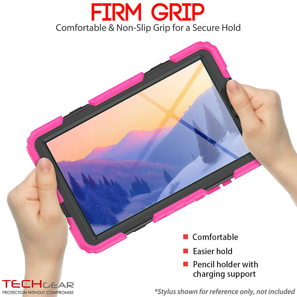 TECHGEAR ArmourSHIELD Case for Samsung Galaxy Tab A11 8.7" (SM-X130/X133/X135) – Tough Rugged Full Body Case with Screen Protector & Kickstand