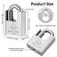 Sharkbyte [Never Rust] Concealed Shackle Heavy Duty Waterproof Outdoor Padlock with 4 Keys [50mm / 60mm] 100% Stainless Steel Hardened Body & Mechanism, Weatherproof Lock, Anti-Corrosion for Container, Locker, Shed, Warehouse, Garage, Gate etc