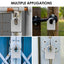 Sharkbyte [Never Rust] Concealed Shackle Heavy Duty Waterproof Outdoor Padlock with 4 Keys [50mm / 60mm] 100% Stainless Steel Hardened Body & Mechanism, Weatherproof Lock, Anti-Corrosion for Container, Locker, Shed, Warehouse, Garage, Gate etc
