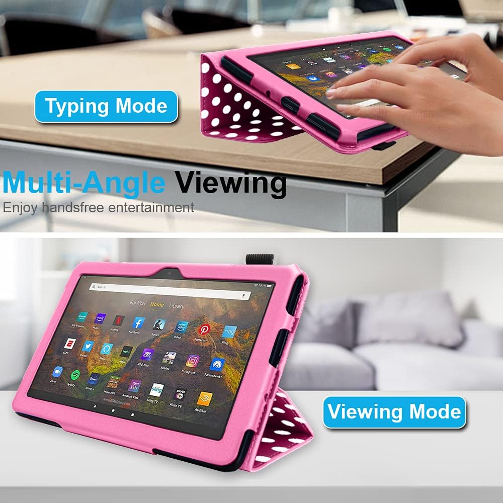 [Folio Case] Smart Cover Stand with Auto Sleep/Wake & Hand Strap for Amazon Fire Max 11" 2023 / 13th Generation