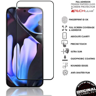 Google Pixel 9 Pro XL Full Coverage 3D Tempered Glass Screen Protectors
