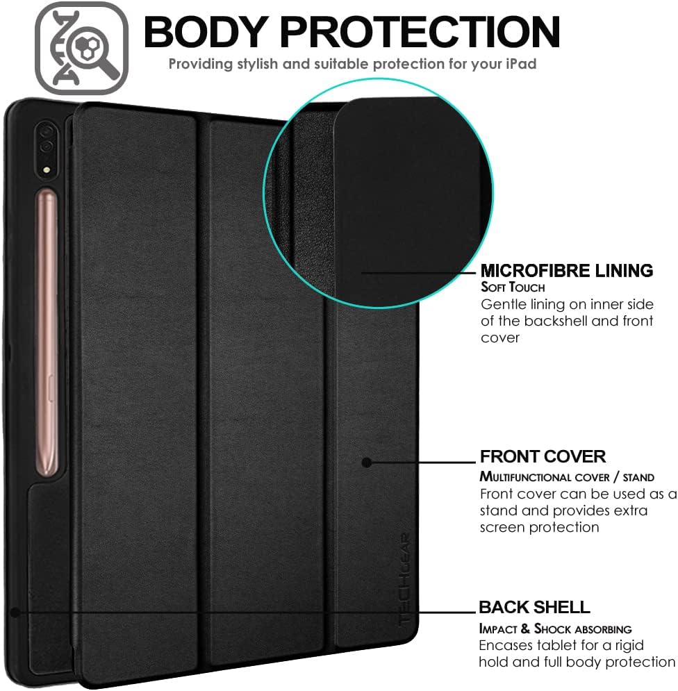 [Smart Case] Slim Stand Cover with Auto Sleep/Wake for Samsung Galaxy Tab S9 Ultra (SM-X910, SM-X916 Series)